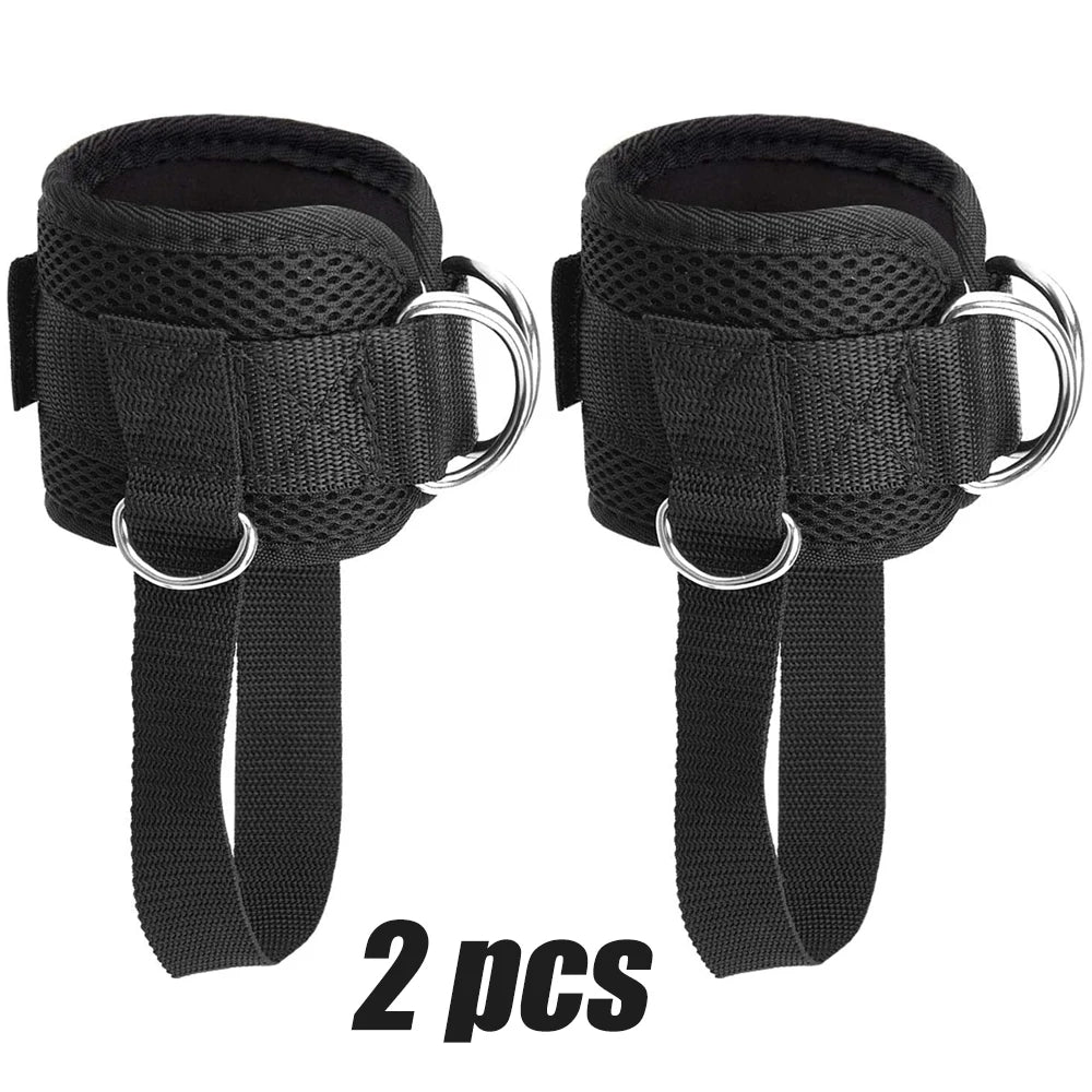 Two black straps with D-rings on a white background, labeled '2 pcs'.