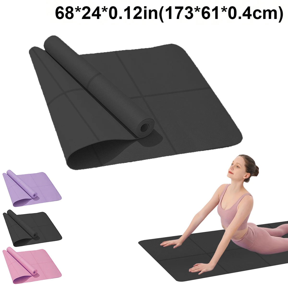 KaizenRush Non-Slip Yoga Mat - Waterproof Eco-Friendly