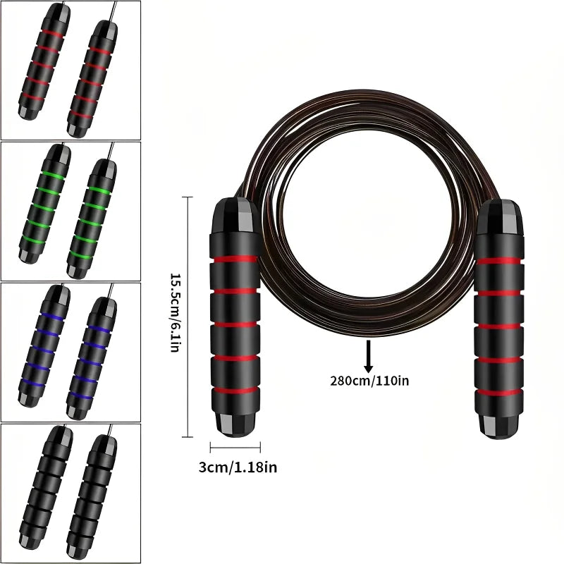 KaizenRush Jump Rope - Adjustable High-Speed Fitness Rope