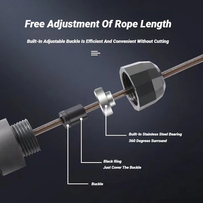 KaizenRush Jump Rope - Adjustable High-Speed Fitness Rope