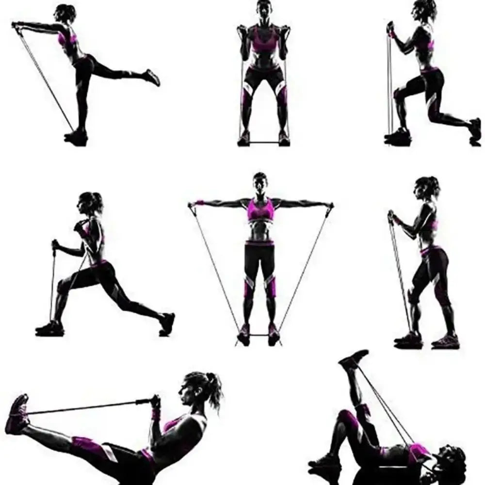 KaizenRush Resistance Bands Set - Ideal for Home Workouts