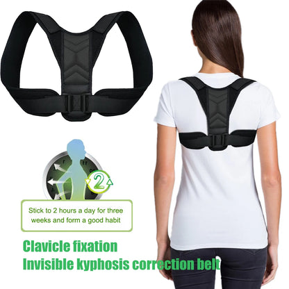 KaizenRush Posture Corrector - Adjustable Back Support Brace