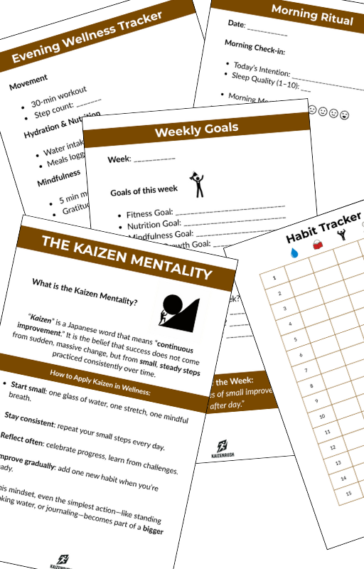 KaizenRush Wellness Planner